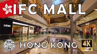 LUXURIOUS IFC Mall Hong Kong  Walking Tour 4K⁶⁰ [upl. by Ailsun]