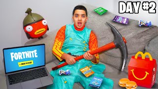 Kid Survived 50 Hours Living In Fortnite [upl. by Hull714]