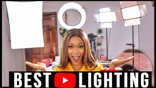 Best Lighting For Filming Youtube Videos in 2021 Sunlight Soft Boxes Ring Light Led lights [upl. by Nohcim]