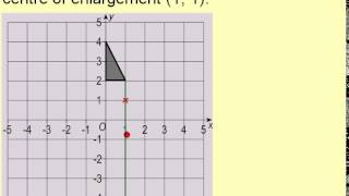 Clip 181 Enlargement by a Negative Scale Factor [upl. by Odragde]