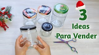 Adornos Navideños Para Vender o Regalar  Manualidades Navideñas Con Frascos de Vidrio  diynatal [upl. by Rosse8]