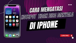 Cara Mengaktifkan Hotspot Yang Tidak Bisa Menyala di Iphone [upl. by Yule]