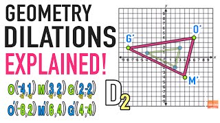 Dilations Geometry Transformations Explained [upl. by Etheline]