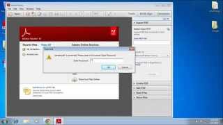 How to Crack PDF File Password after Forgot PDF Password [upl. by Nevai]