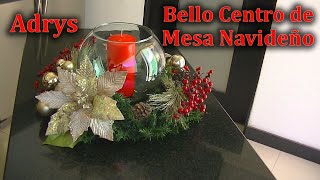 Bello Centro de Mesa Navideño con Vela Roja  Navidad [upl. by Stanzel]