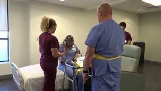 Physical Therapy Transfer Training  How To Transfer From Wheelchair To Bed [upl. by Eriuqs]