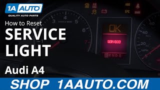 How to Reset Service Light 0409 Audi A4 [upl. by Delfeena585]