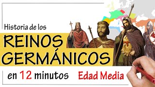 Los REINOS GERMÁNICOS ⚔  Resumen  Visigodos Ostrogodos Francos y Anglosajones [upl. by Haliek]