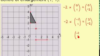 Clip 181 Enlargement by a Negative Scale Factor [upl. by Ninehc]