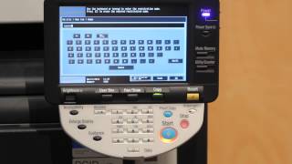 Konica Minolta  How to add a fax number [upl. by Suivat]