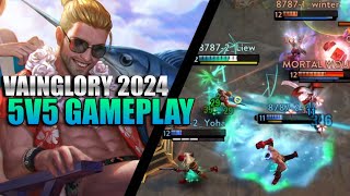 Vainglory 2024 Blackfeather 5v5 Gameplay  NO SURRENDER [upl. by Ahsekim]