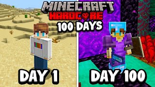 I Survived 100 Days in HARDCORE Minecraft [upl. by Landry181]