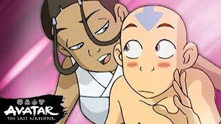 Katara and Aangs Most Romantic Moments 🥰  Avatar The Last Airbender [upl. by Ytirehc8]