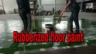 Paano mag pintura ng flooring Rubberized flooring paintKONSTRAKSIYON BOY [upl. by Edac]