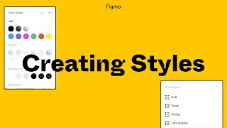 Figma Tutorial Creating Styles [upl. by Scharaga]