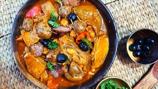 Filipino Spanish CALLOS  Masarap na Callos Recipe  Callos with ox feet recipe [upl. by Odanref]