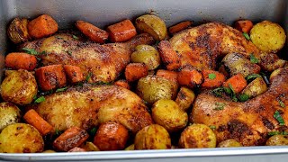 PERFECT ROASTED CHICKEN AND POTATOES BAKED CHICKEN AND POTATOES [upl. by Anuala]