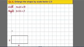 Transformations  enlarging shapes 1 [upl. by Ronyar]