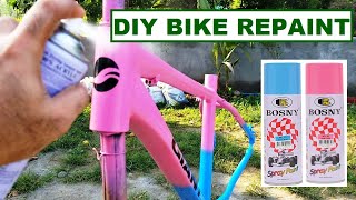 DIY Bike Frame Repaint bosny [upl. by Sheley456]