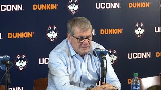 Geno Auriemma Press Conference Senior Night [upl. by Leinehtan582]