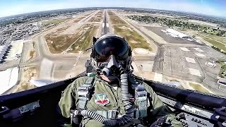 F15 Eagle Takeoff amp Maneuvers • Cockpit View [upl. by Hanan]