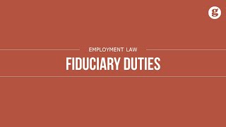 Fiduciary Duties [upl. by Sheehan]