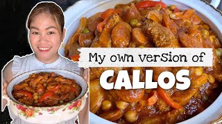 CALLOS RECIPE  My own version  Ox Tripe  How to cook [upl. by Ojibbob]