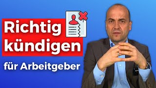 Richtig kündigen  So gehts für Arbeitgeber [upl. by Acima836]